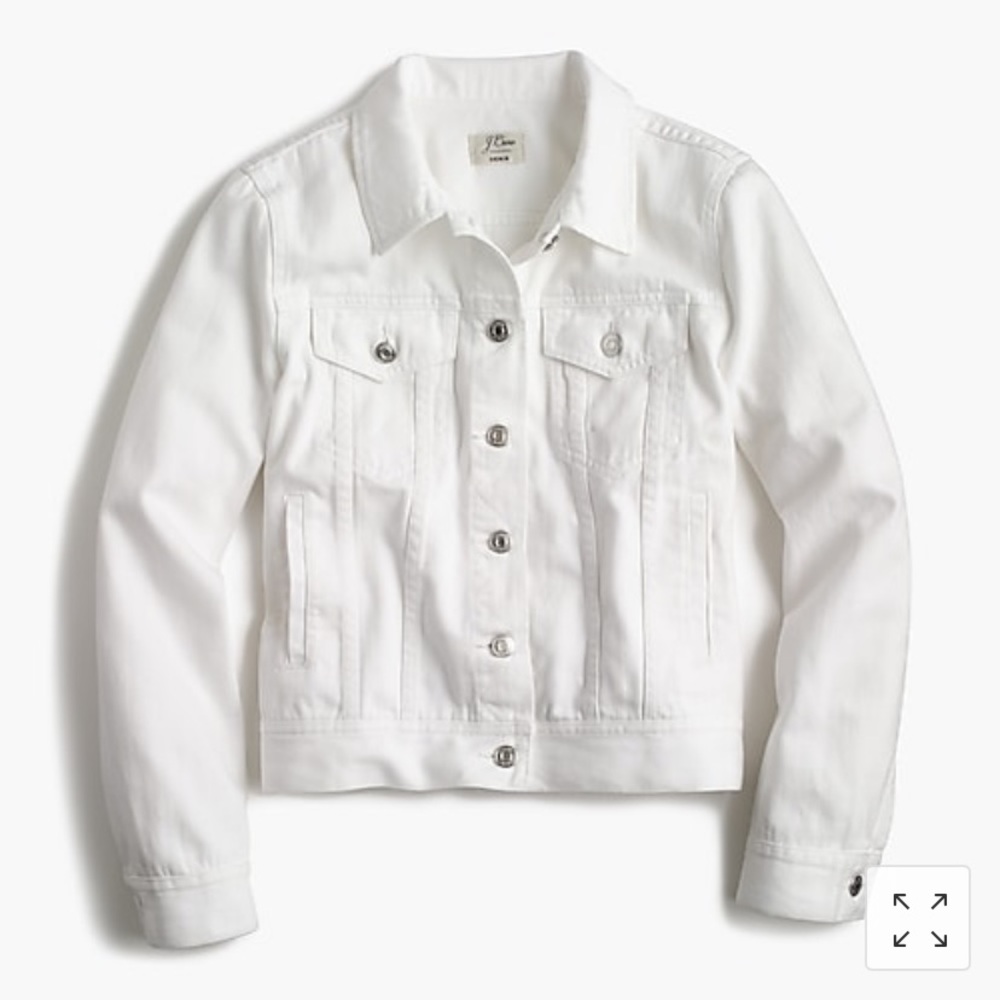 JCrew White Jean Jacket